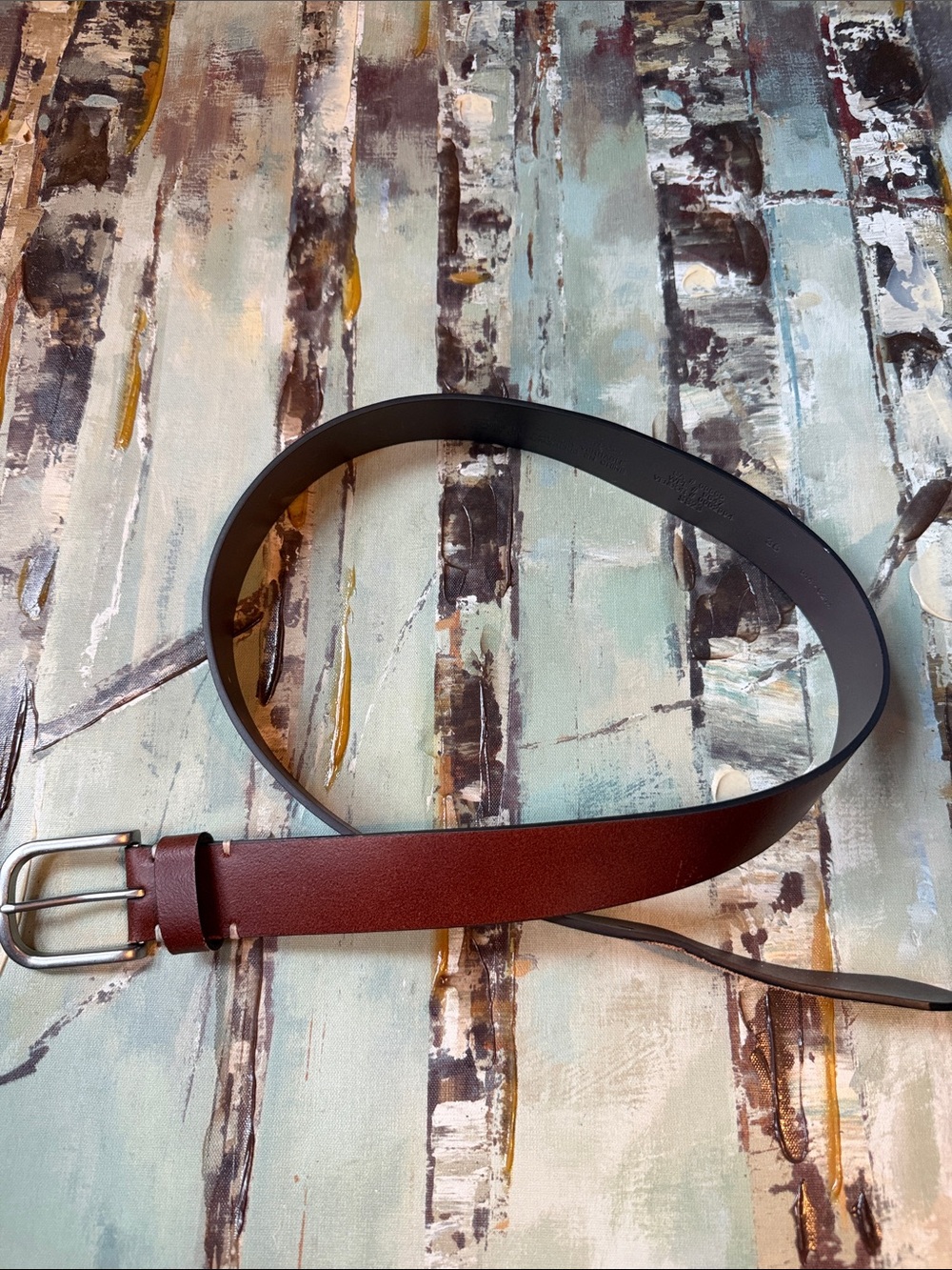 Eddie Bauer Genuine Leather Belt, Size Mens 36